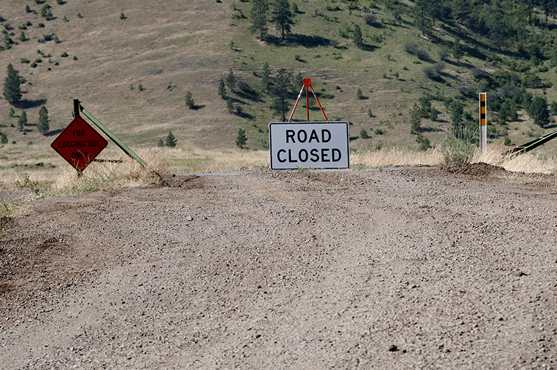 Sign for Road Closed